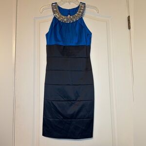 Women’s Navy and Black embellished dress dress